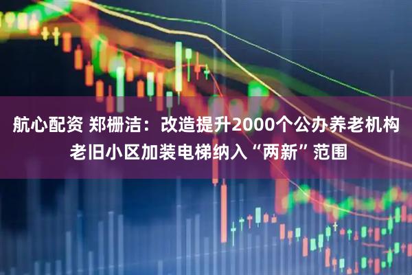 航心配资 郑栅洁：改造提升2000个公办养老机构 老旧小区加装电梯纳入“两新”范围